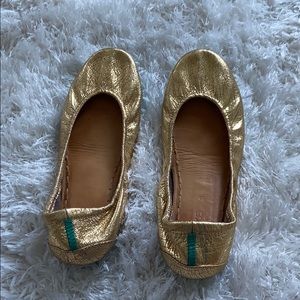 Tieks by Gavrielli Gold Metallic Ballerina Flats!